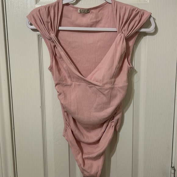 Free People Movement, Another Love Bodysuit, Small, Pink, NWOT - Picture 7 of 10